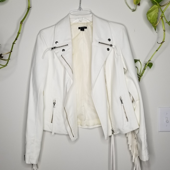 white fringe moto jacket
